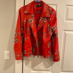 Faux leather jacket